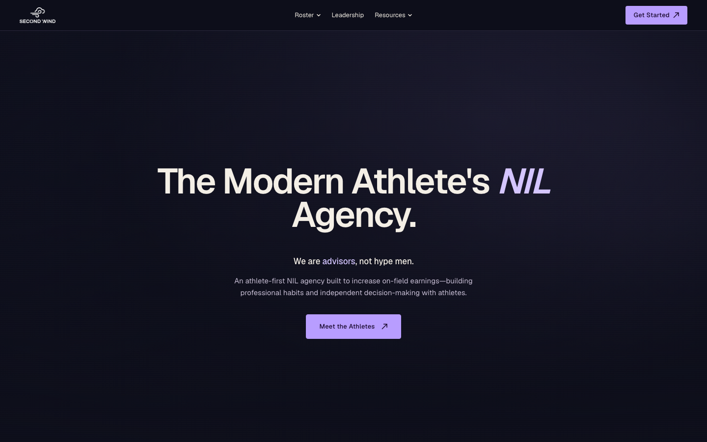 Second Wind Pro homepage redesign